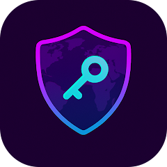 لوگوی رسمی فیلترشکن قوی VPN رایگان کلید با پس‌زمینه تیره و نماد کلید درخشان